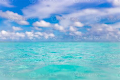 Blur landscape of the beautiful sea, cam water, blue shades with sky ...