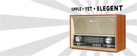 NB NOIZZYBOX Retro XXL 4 Band Radio Wireless Bluetooth Speaker with ...