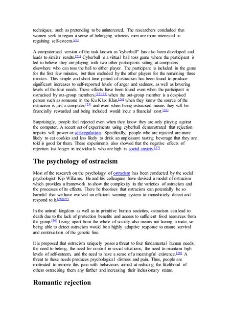 Rechazo social | DOCX