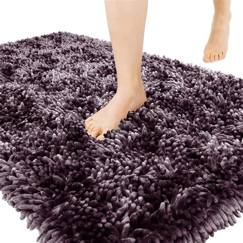 Yimobra Luxury Chenille Bath Rug, Extra Soft and Absorbent Shaggy ...