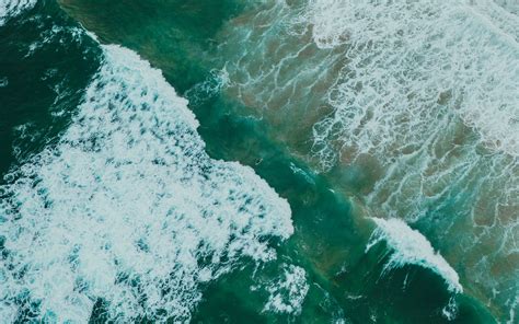 Download wallpaper 3840x2400 ocean, waves, aerial view, surface, water ...