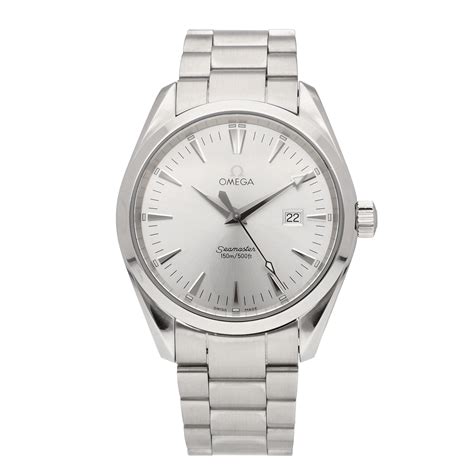 Omega Seamaster Aqua Terra Silver Dial 38mm Quartz Men's Watch 2517.30. ...