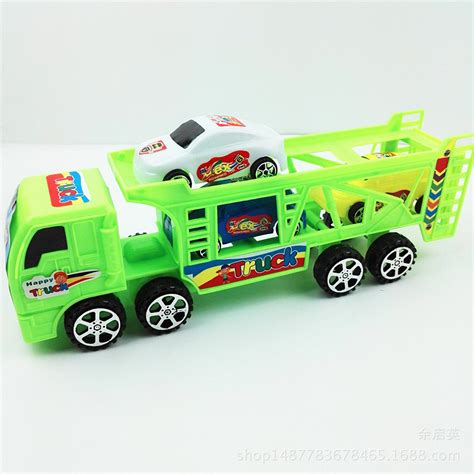 688-16车模型拖头车 双层拖车 玩具车地摊儿童玩具批发-阿里巴巴