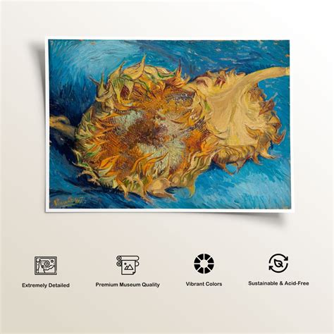 Sunflowers 3 Painting & Wall Art Print by Van Gogh - Dessine Art