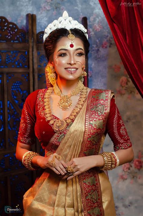 Pin by ahsatan on South Asian traditional clothing | Bengali bridal ...