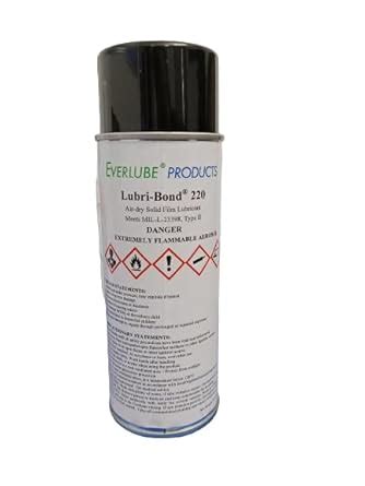 Lubri-Bond 220 Air Dry MoS2 Solid Film Lubricant 12oz Aerosol *MIL-L ...