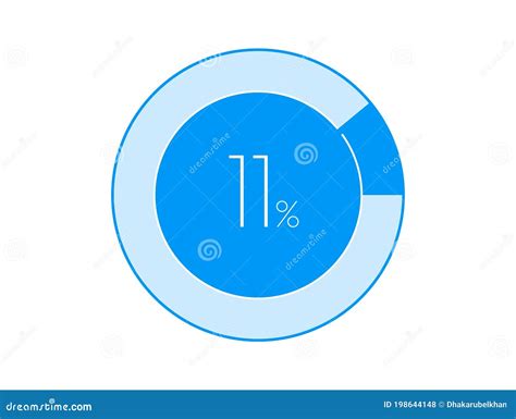 11 Percentage, 11 Percentage Diagrams Infographic Stock Vector ...