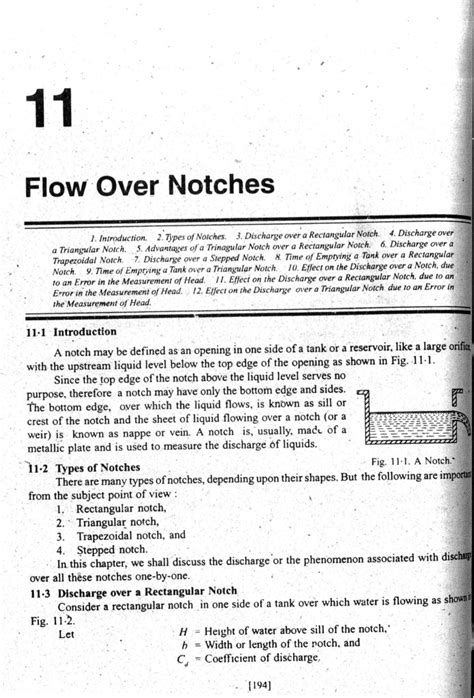 Image result for Flow Over Notches