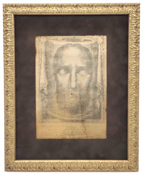 Sold Price: 19TH C. VEIL OF VERONICA SUDARIUM HOLY FACE RELIC SILK ...