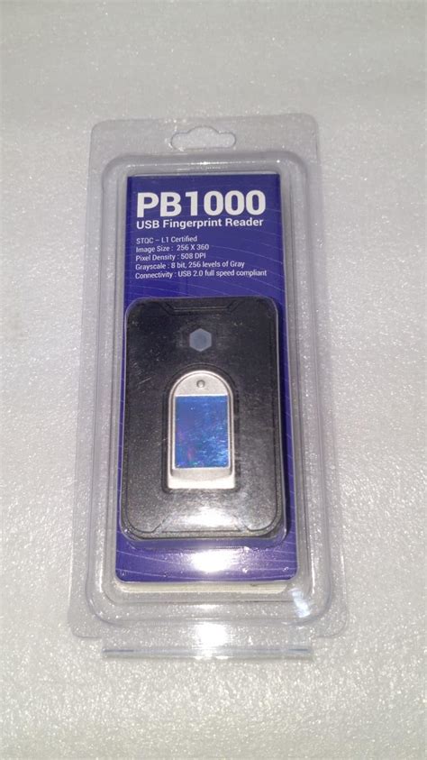 Precision PB1000 L1 Biometric Fingerprint C-Type USB Scanner with RD ...