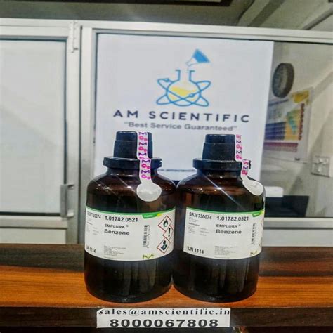 99% Benzene EMPLURA MERCK - Laboratory Grade, Affordable Price, 500ml