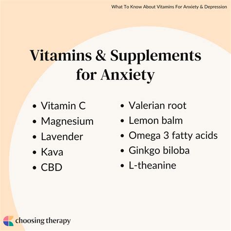 What Is The Best Vitamin For Anxiety And Depression