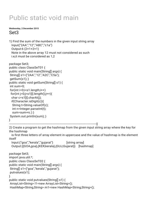 Image result for Java Syntax Public Static Void Main
