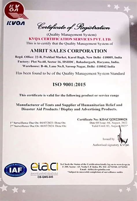 Awards & Memberships of Amrit Sales Corporation | Karol Bagh, New Delhi