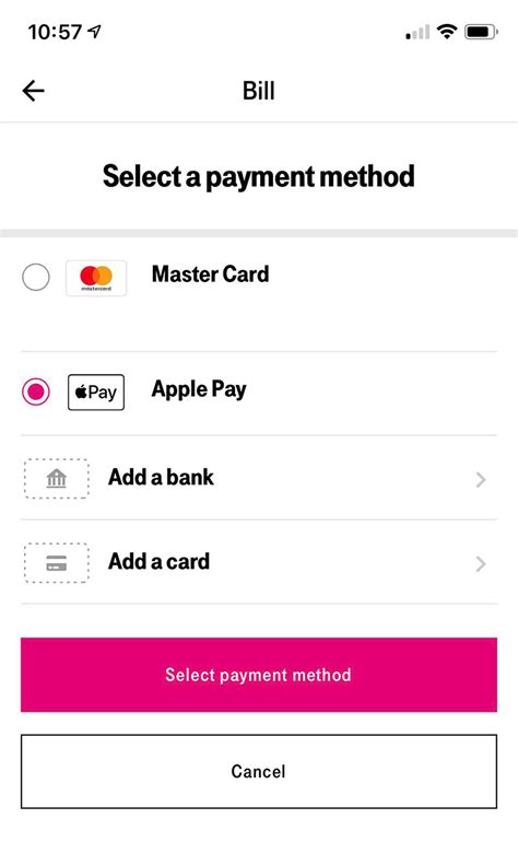 T-Mobile customers can now use Apple Pay to pay their bill
