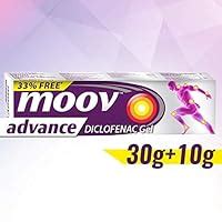 Moov Advance Fast Pain Relief Diclofenac Gel - 30g (33% Extra) (Pack Of ...