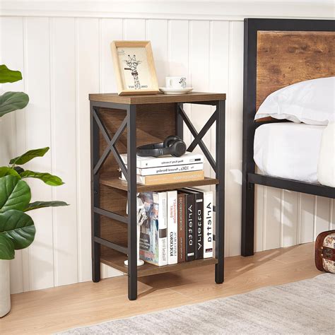 17 Stories Rustic 3-Tier Bookcase - Space-Saving Bookshelf With Unique ...