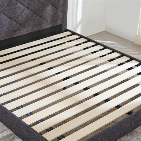 Buy Connect Diamond Queen Bed - Grey from Home Centre at just INR 22498.0