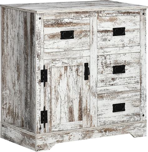 Buy HOMCOM Rustic Kitchen Cabinet, Storage Cabinet, Sideboard Buffet ...