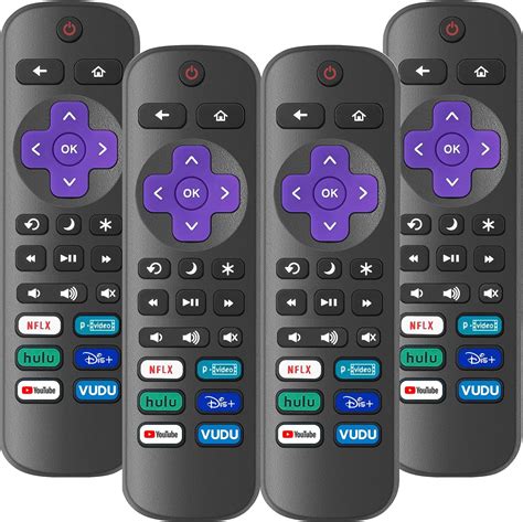Amazon.com: 4 Pack Replacement Remote Control Only for Roku TV ...