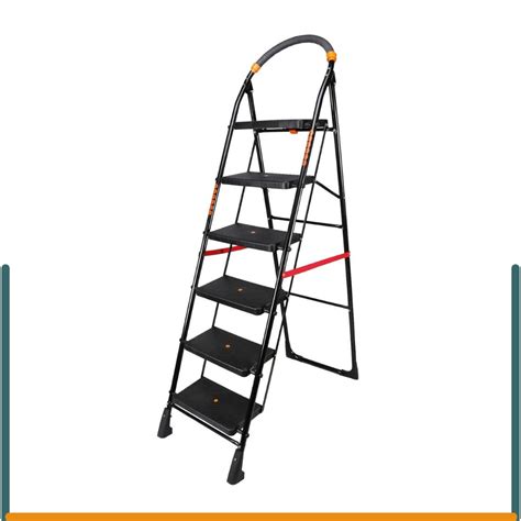 KBG INNOVATIONS - Ladder for Home - Foldable 6-Step Ladder for Home Use ...