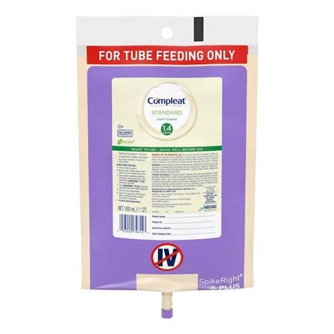 Compleat Standard 1.4 Cal Tube Feeding Formula Vanilla Flavor Liquid ...