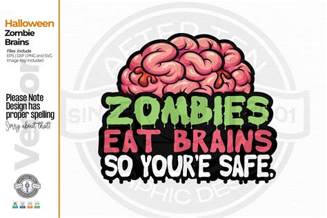 Zombie Brains Graphic by AfterTen · Creative Fabrica