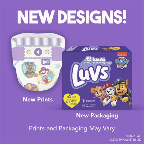 Buy Luvs Paw Patrol Edition Diapers (Choose Your Size & Count) Online ...