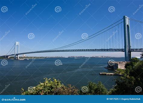 Verrazano-Narrows Bridge, New York Stock Image - Image of high, narrows: 9417525