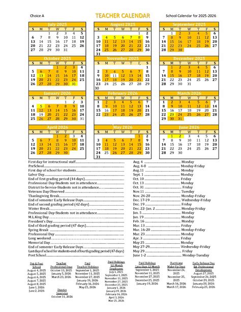 Hernando County Schools Calendar 2025-2026 [Public Schools]