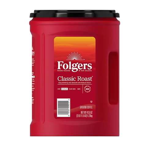 Folger Classic Roast Ground Coffee, (43.5 oz, 3 Pack) - Walmart.com