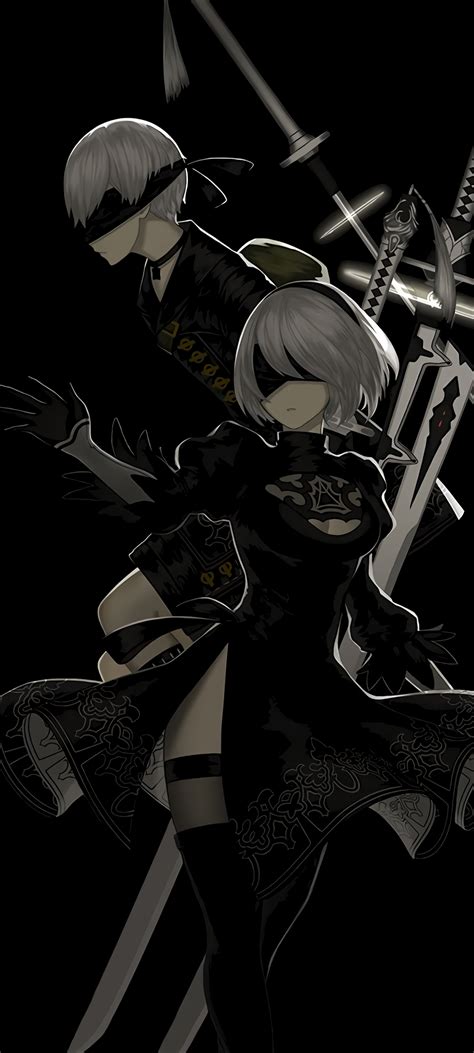 Nier Automata ~ 2B and 9S (1440x3200) : r/Amoledbackgrounds
