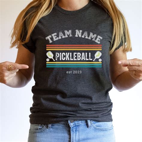 Personalized Pickleball Team T-shirt | Custom Pickleball Shirts ...