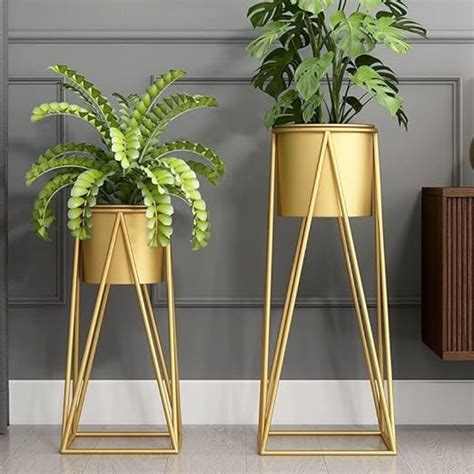 Metal Planter with Stand - set of 2 – Vibrance