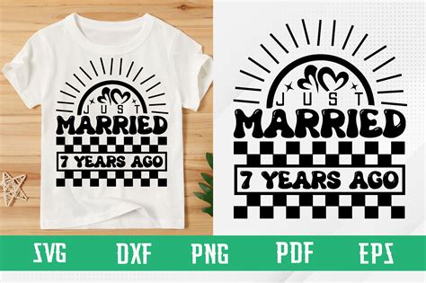 Just Married 7 Years Ago Svg Design Graphic by binasvgbundle · Creative ...