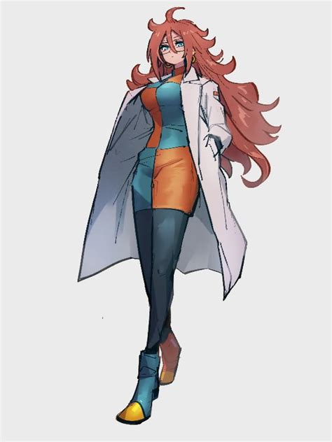 android 21 (dragon ball and 1 more) drawn by kemachiku | Danbooru