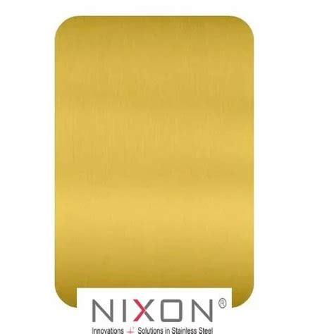 Stainless Steel PVD Coated Sheets - Stainless Steel Gold Bead Blast ...