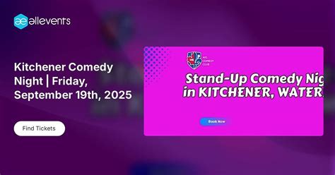 Kitchener Comedy Night | Friday, September 19th, 2025, Kitchener ...