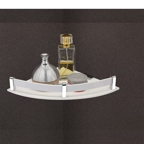 Wskart 12″ Home and Kitchen Acrylic Corner Shelf Super White/Corner ...