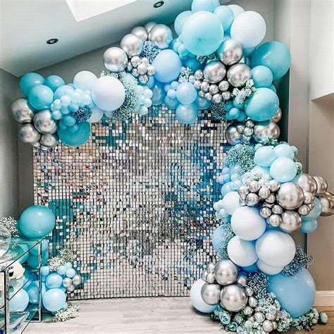 UAEYW Silver Sequin Shimmer Wall Panels for Event Decor India | Ubuy
