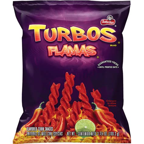 Sabritas Turbos Flamas Corn Snacks (3.75 oz) Delivery or Pickup Near Me - Instacart