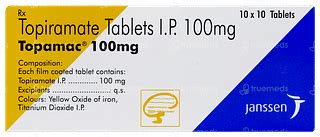 Topamac 100 MG | Order Topamac 100 MG Tablet Online at Truemeds