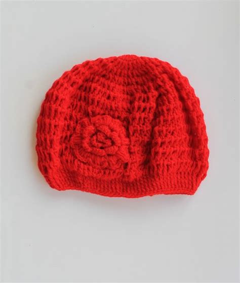 Woonie Handmade Crochet Woolen Soft Cap for Infants children kids girls ...