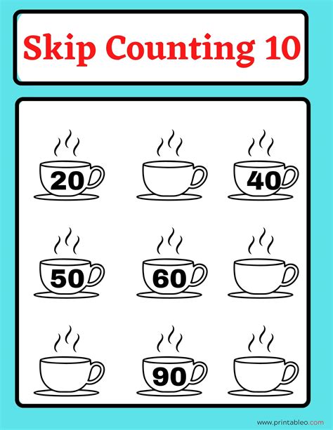 Free Printable Skip Counting Worksheets