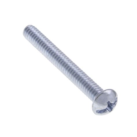 10-32 x 3 in. Round Head Combo Machine Screws - Steel Zinc - 100qty ...