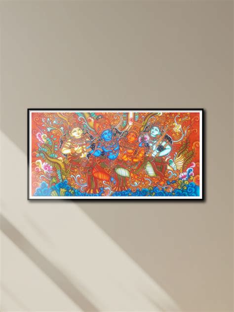 Buy Radha Krishna Kerala Mural Painting Online in India
