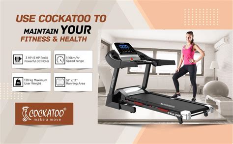 Buy Cockatoo CTM201 Steel Auto Incline (16%) 3 HP - 6 HP Peak DC ...