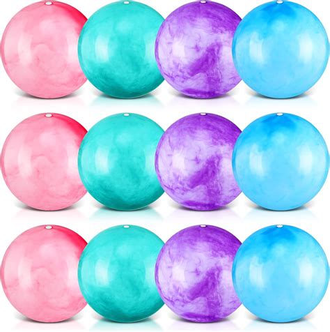 Amazon.com: Hungdao 12 Pcs Pilates Mini Exercise Ball 9 Inch Yoga Ball ...