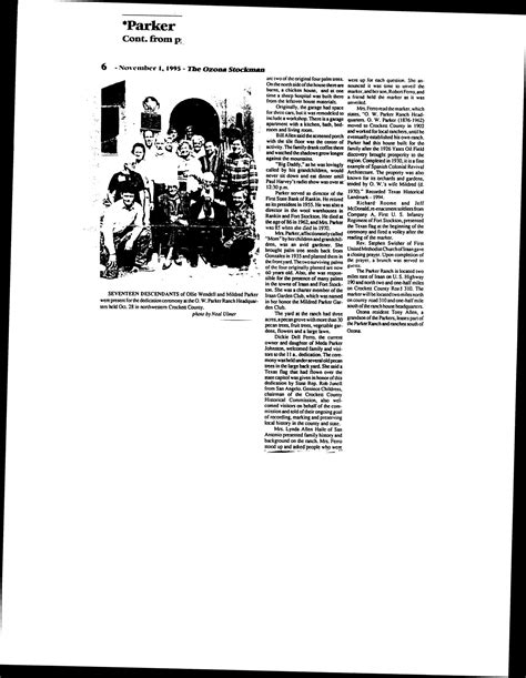 [Historic Marker Application: O. W. Parker Ranch Headquarters] - Page ...