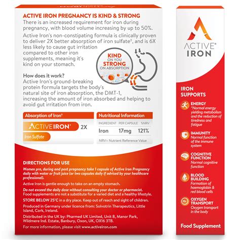 Active Iron Pregnancy 30pk | Healthwave Ireland